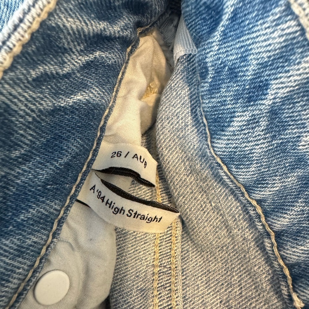 ABrand 94 High Straight Jean distressed Size 26 - Picture 6 of 9